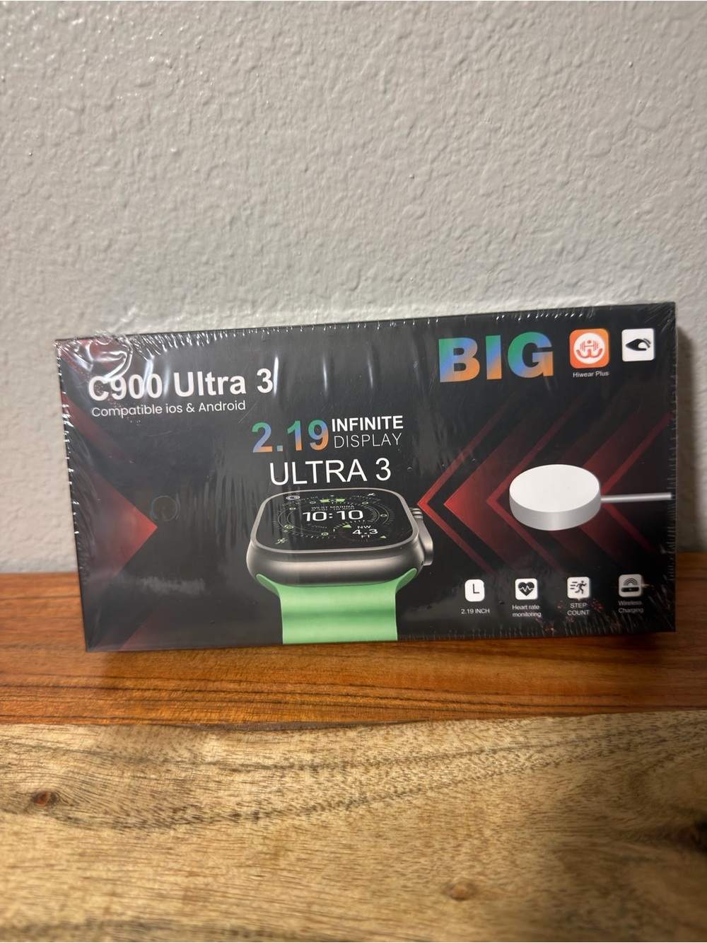 C900 Ultra 3 Smartwatch with Green Band